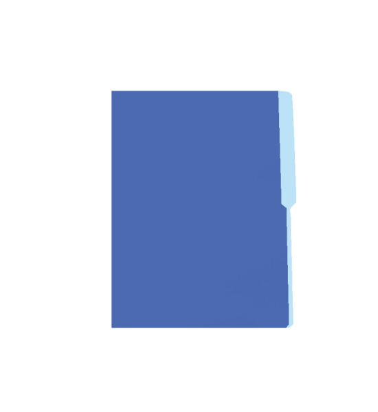 Folder de Color, Tamaño Carta, 135 gsm, Azul,  Unidad